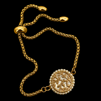 Michal Golan Luster & Light Pearl Circle Bracelet