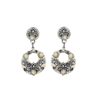 Michal Golan Sahara Riverstone Double Circle Earrings