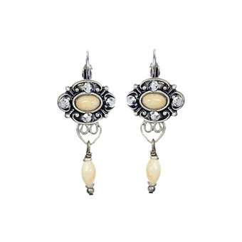 Michal Golan Sahara Riverstone Small Oval Earrings