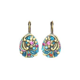 Michal Golan Teal Drop Earrings