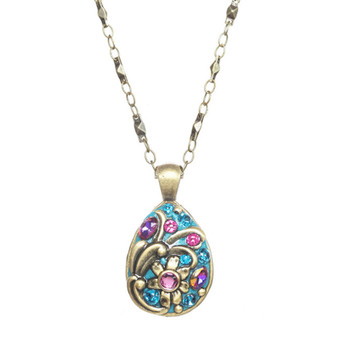 Michal Golan Teal Drop Necklace