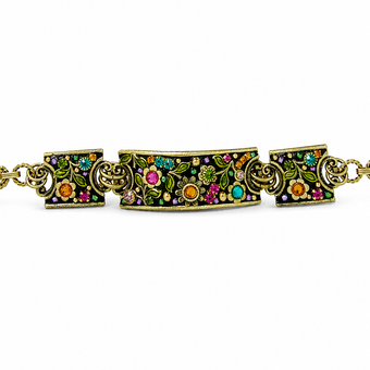 Michal Golan Midnight Garden Three Panel Link Bracelet
