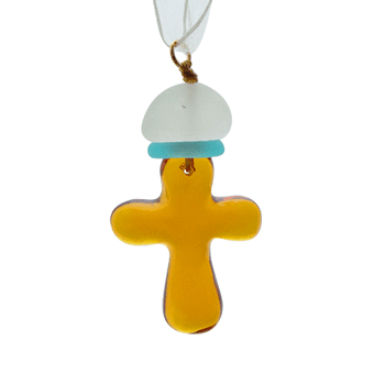 Orna Lalo Cross Cognac Choker