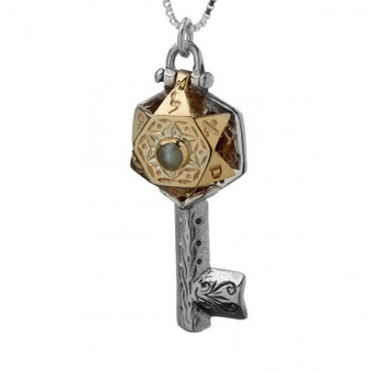 Kabbalah Star Of David Key Pendant With 72 Names Of God