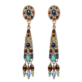 Michal Golan Earrings - Durango Long 2 Part Dangle