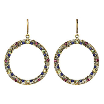 Michal Golan Earrings - Florence Hoop With Euro Wire