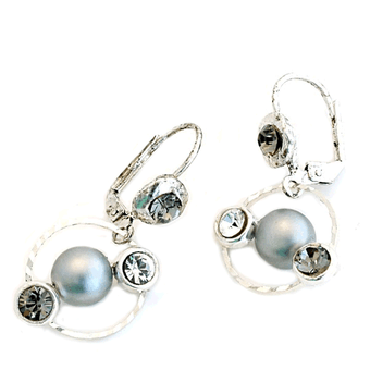 Anat Collection Natural Eclectic Glass Pearl Earrings
