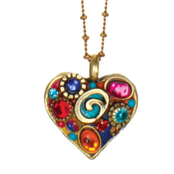 Michal Golan Necklace - Small Heart Chain