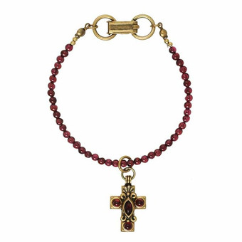 White Cross bracelet from Michal Golan