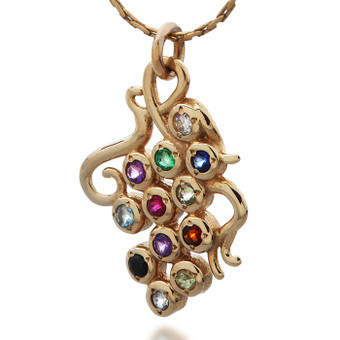 Grapes Hoshen Pendant for Protection and Abundance by Haari