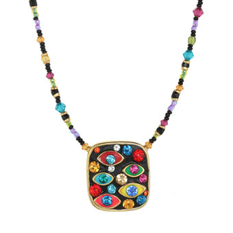 Michal Golan Evil Eye Square Multi-eye Necklace