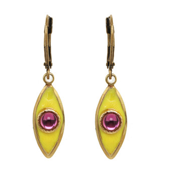 Michal Golan Jewelry Small Teardrop Yellow Earrings