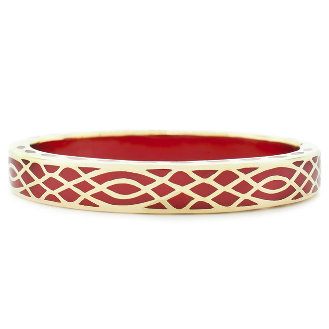 Hamilton Crawford Jewelry Infinity Red and Gold Red Bracelet