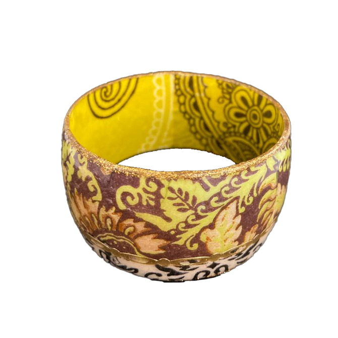 Iris Jewelry Green Fields Cold Enamel Bangle