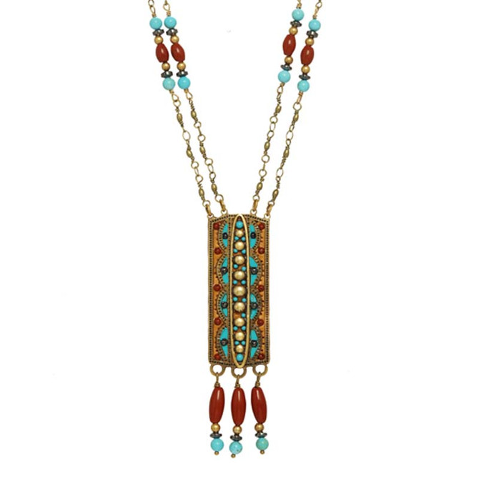 Gold Southwest necklace from Michal Golan Jewelry