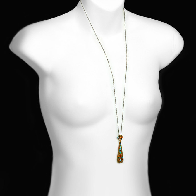 Gold Southwest necklace by Michal Golan Jewelry - second image