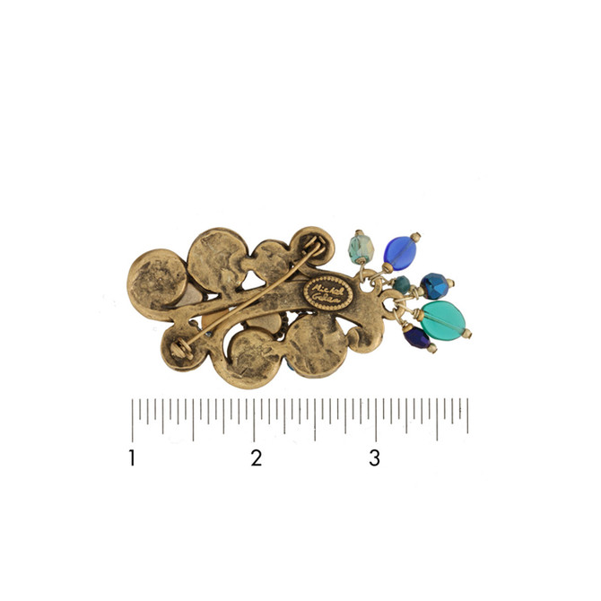 Michal Golan Jewelry Emerald Blue Pin - second image
