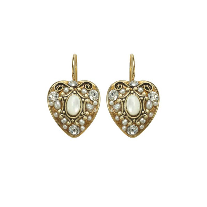 White Elegante earrings from Michal Golan