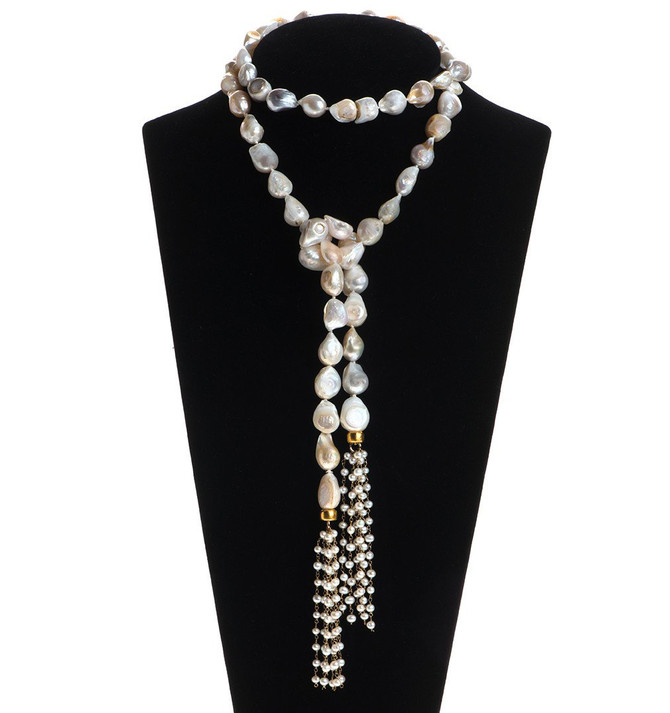 Wild Pearl Necklace by Nava Zahavi - New Arrival