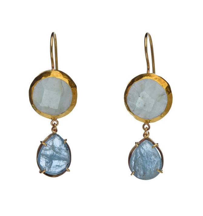 Exclusive Aquamarine Earrings by Nava Zahavi - New Arrival