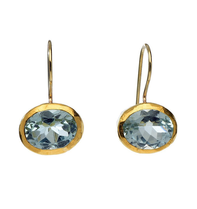 Radiant Blue Topaz Earrings by Nava Zahavi - New Arrival