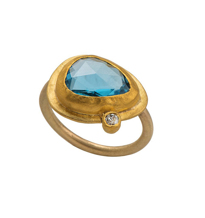 Lagoona Gold Ring by Nava Zahavi - New Arrival