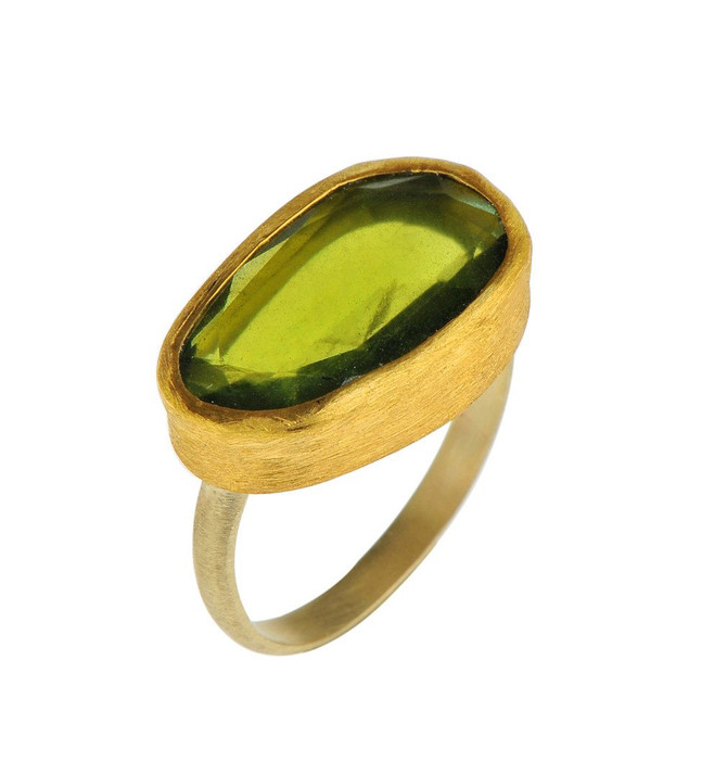 Sweet Green Tourmaline Ring - New Arrival