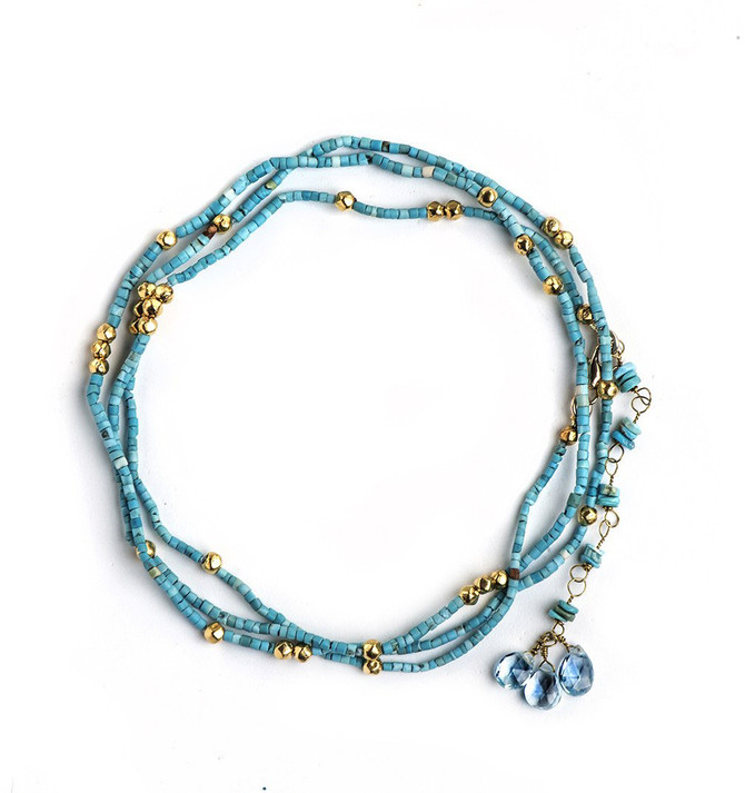 Endless Turquoise Bracelet by Nava Zahavi - New Arrival