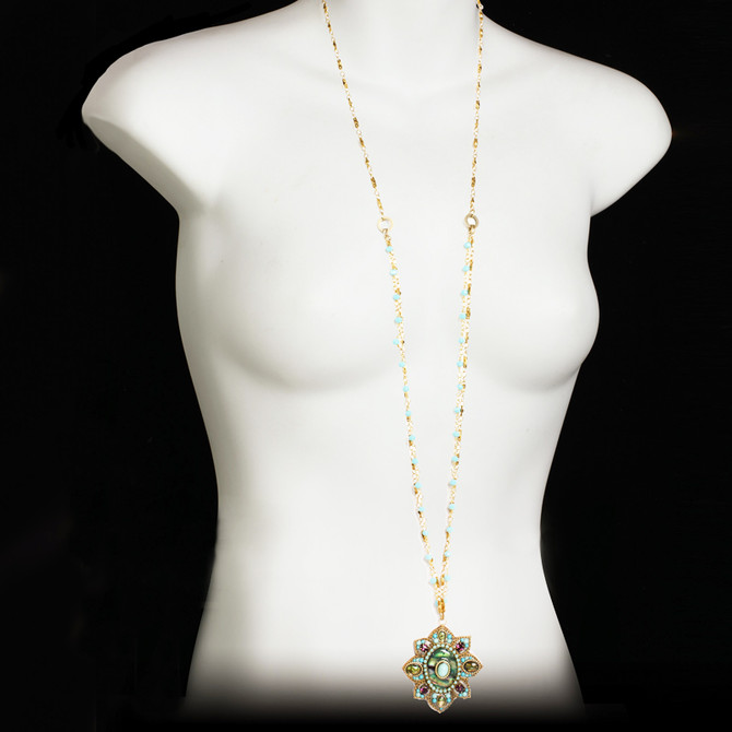 Michal Golan Kasbah Flower Long Necklace