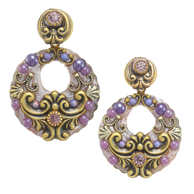 Michal Golan Michal Golan Lilac Open Circle Earrings