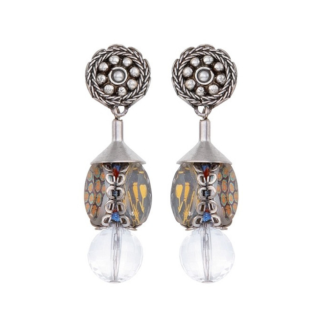 Ayala Bar Transcendent Devotion Honey Comb Earrings - New Arrival