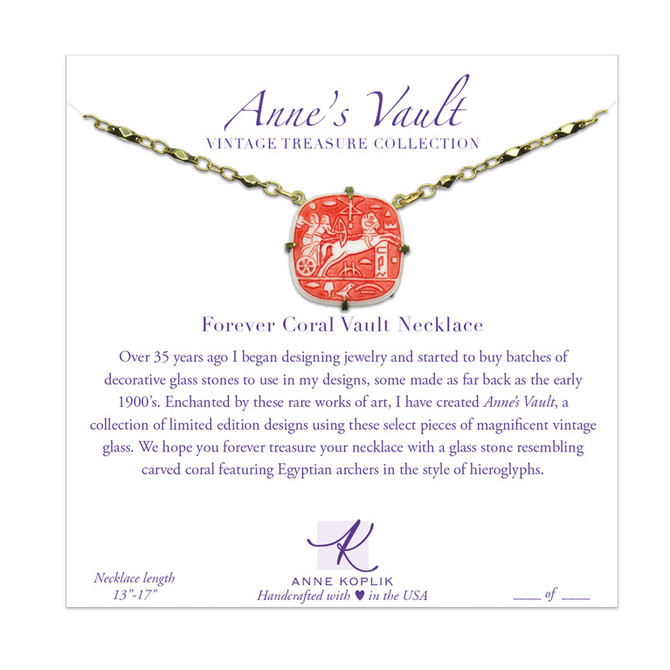 Anne Koplik Forever Coral Vault Necklace