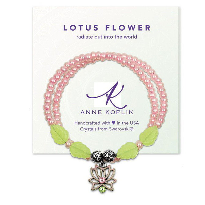 Anne Koplik Lotus Flower Wrap Bracelet