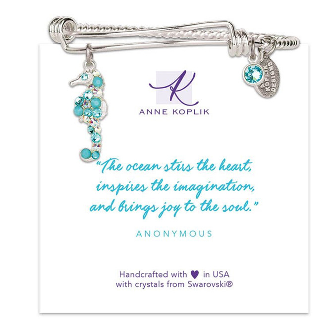 Anne Koplik Seahorse Soul Charm Bangle