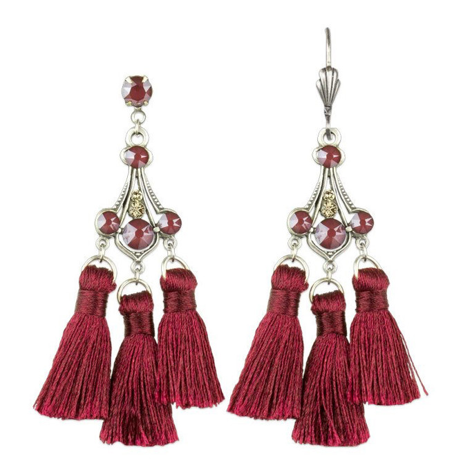 Anne Koplik Adrienne Triple Tassel Earrings