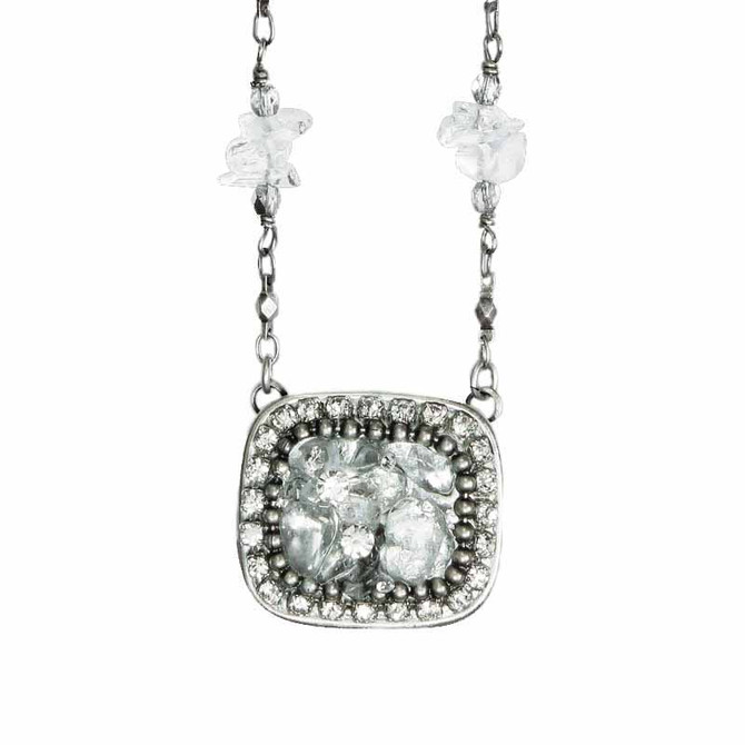 Michal Golan Icy Dreams Rectangle Necklace