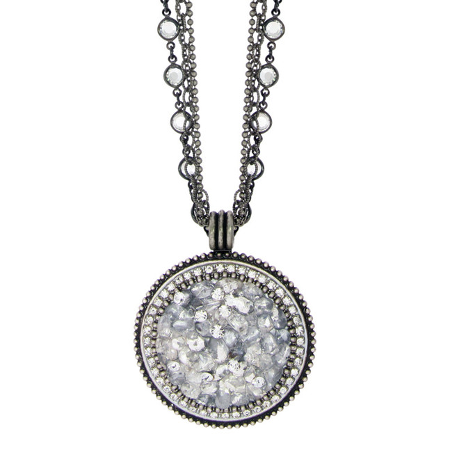 Michal Golan Icy Dreams Large Circle Necklace