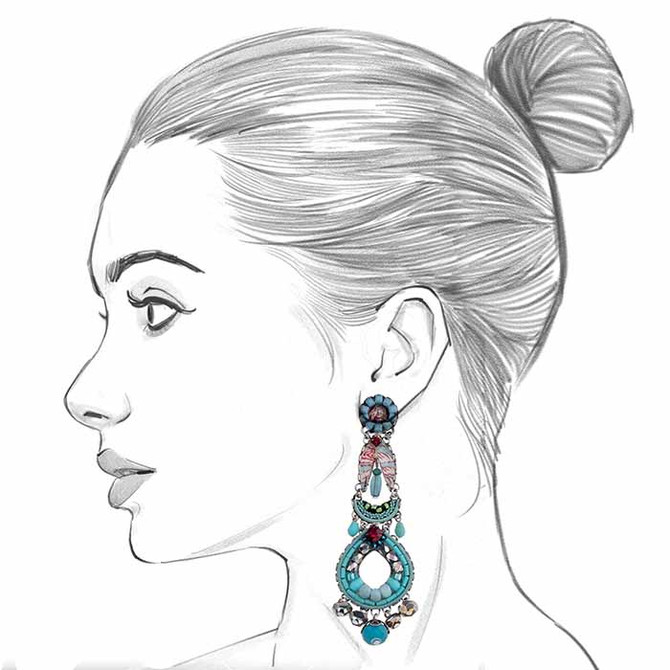 Ayala Bar Tapestry Delight Icicle Earrings