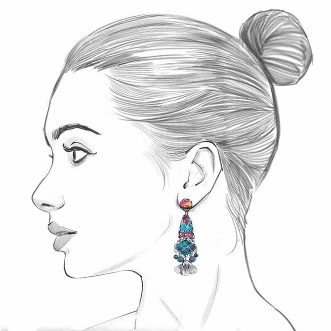 Ayala Bar Blue Castle Hazel Earrings