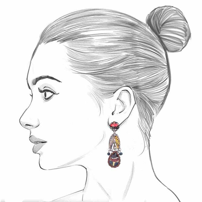 Ayala Bar Sundown Chant Wine and Dine Earrings