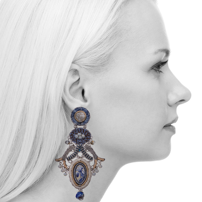 Ayala Bar Sapphire Waves Karma Earrings