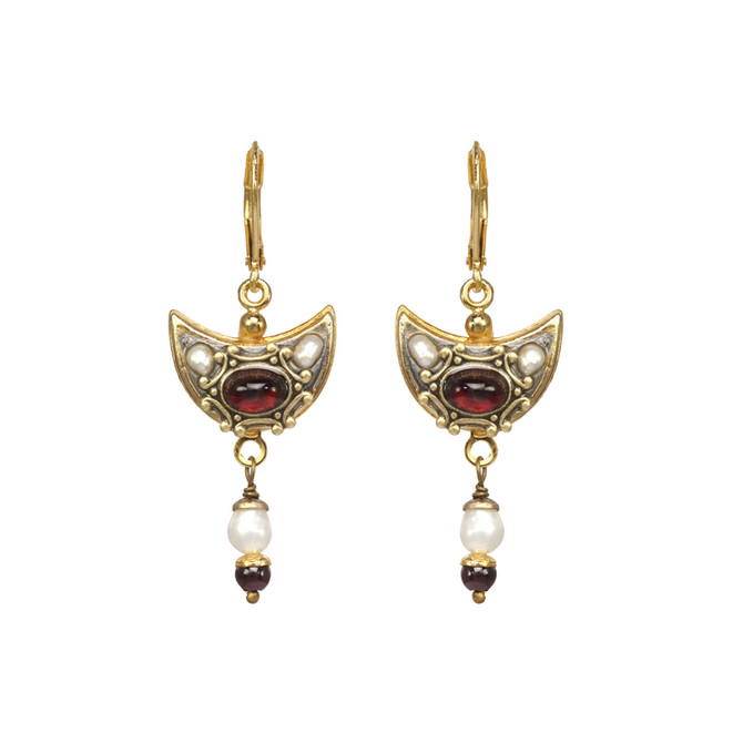 Michal Golan Victorian Crescent Earrings