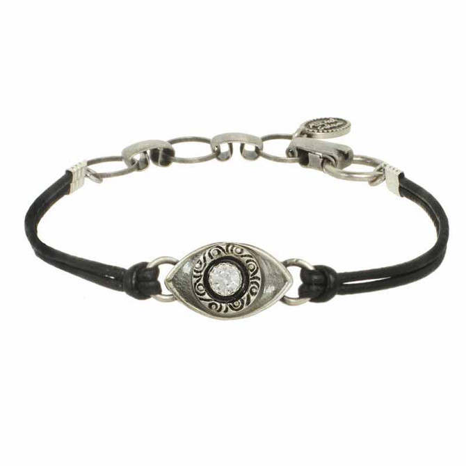 Michal Golan Silver Evil Eyes Bracelets