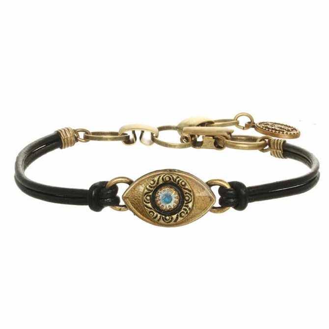 Michal Golan Gold Evil Eyes Bracelets