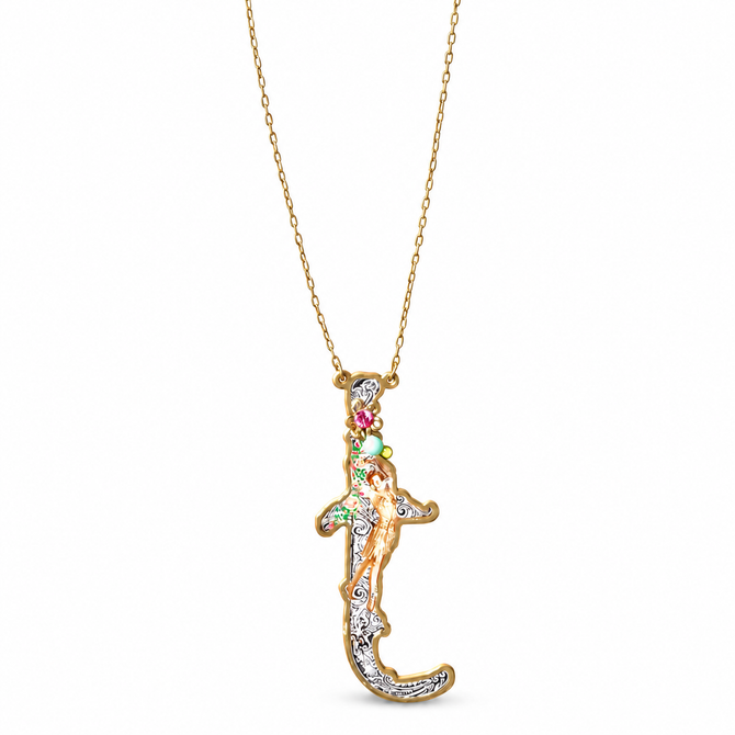 Michal Negrin Initial T Necklace