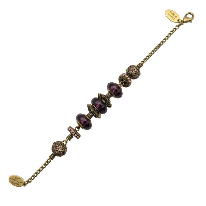 Michal Negrin Joy Charm Swarovski Crystal Bracelet