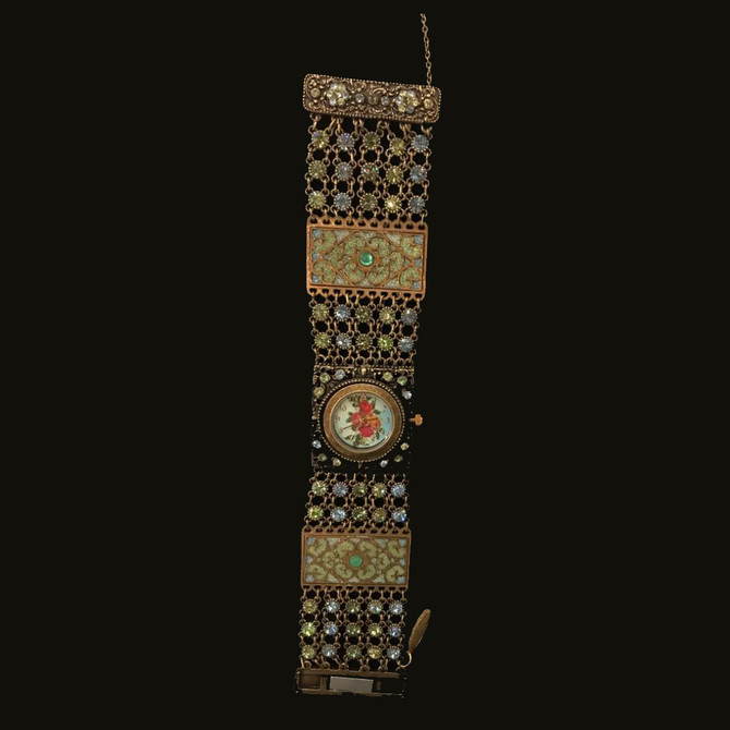 Michal Negrin Modern Bracelet Crystal Watch