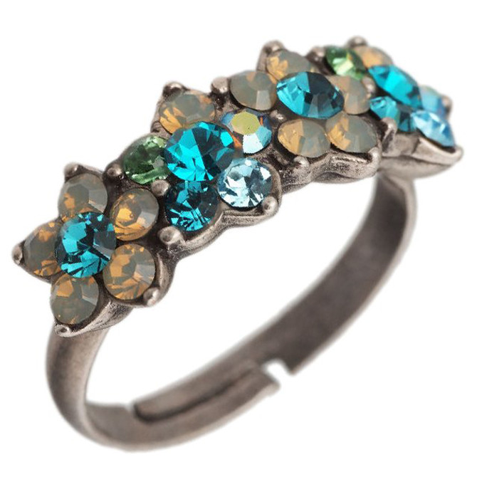Michal Negrin Flowers Adjustable Ring