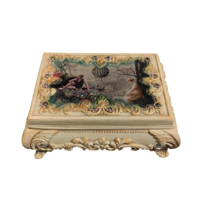 Michal Negrin Victorian  Fashionable  Jewelry Box