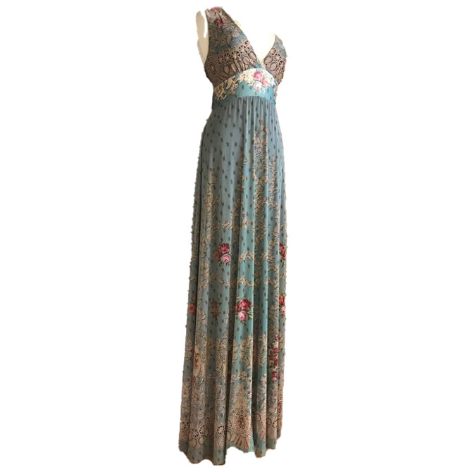 Michal Negrin Fashionable Swarovski crystals Maxi Dress Size M